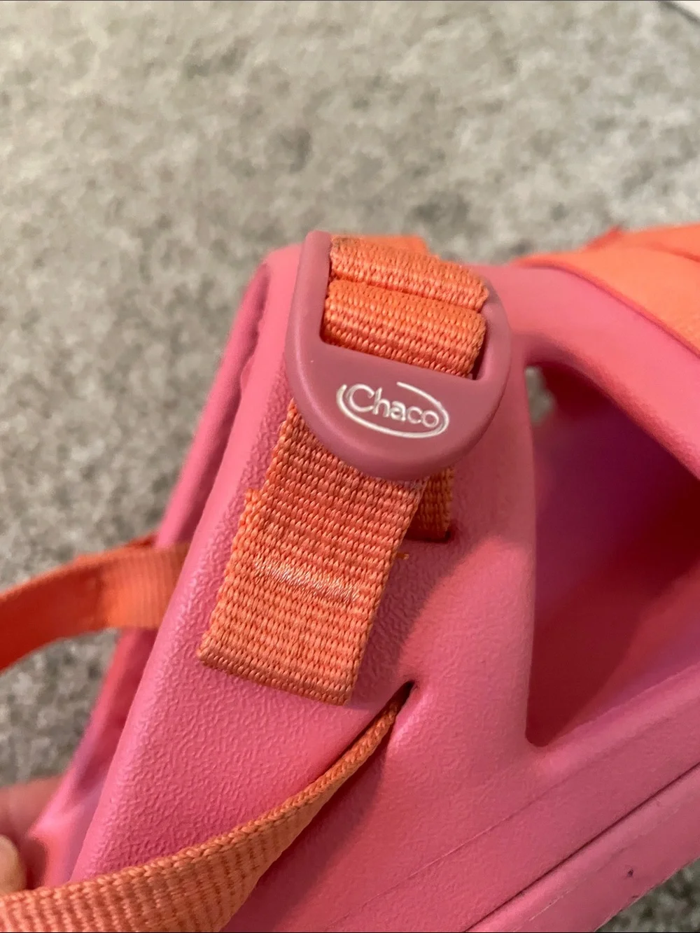Chaco Kids Chillos Sport Sandals Rose Sz 4 Adjustable strap